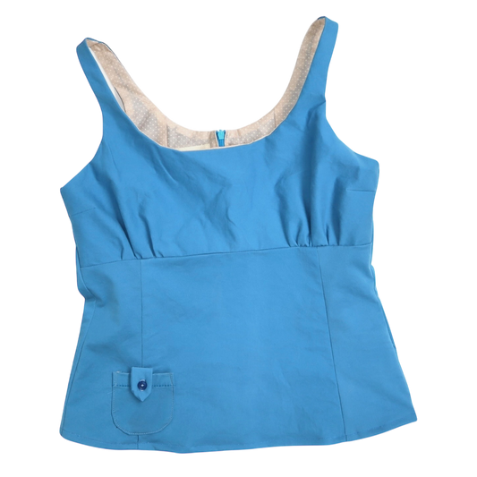 Blue Caroline top - Size Medium