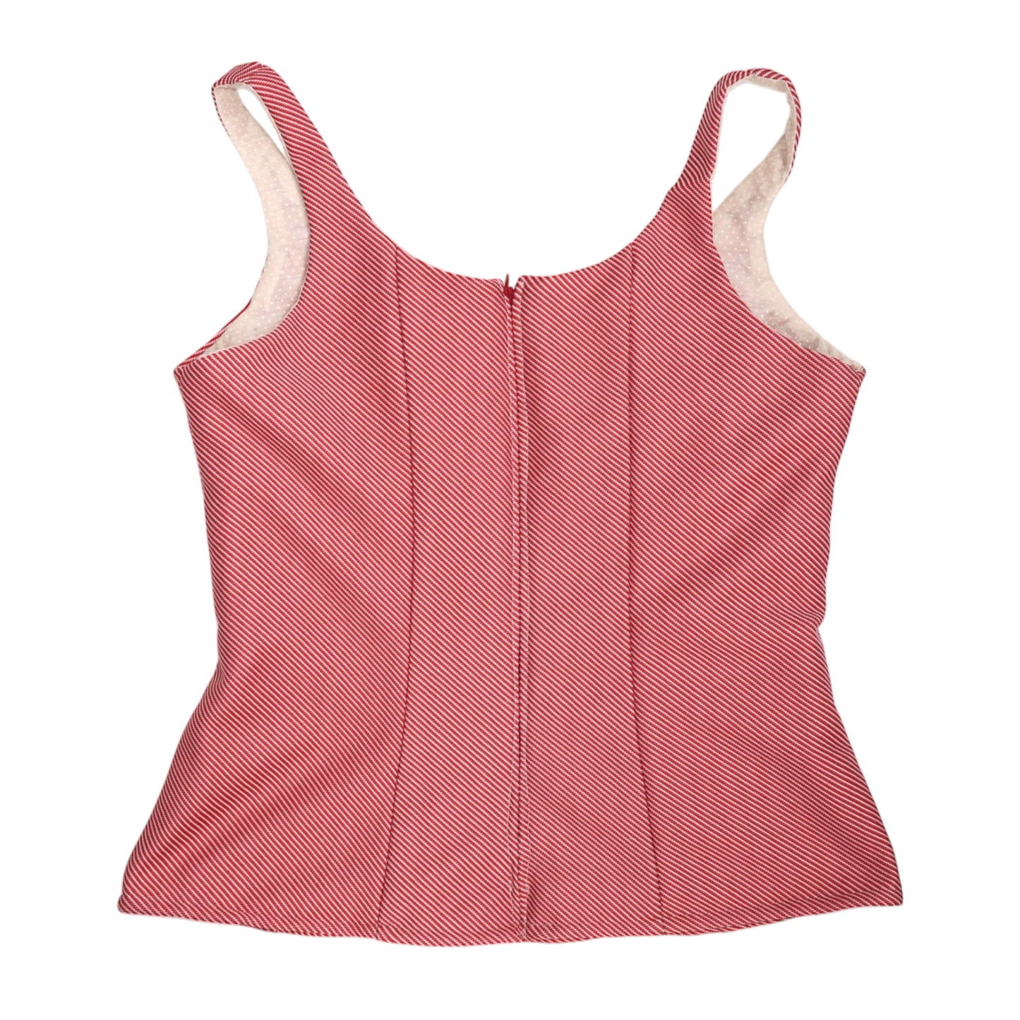Red striped Caroline top - Size Medium