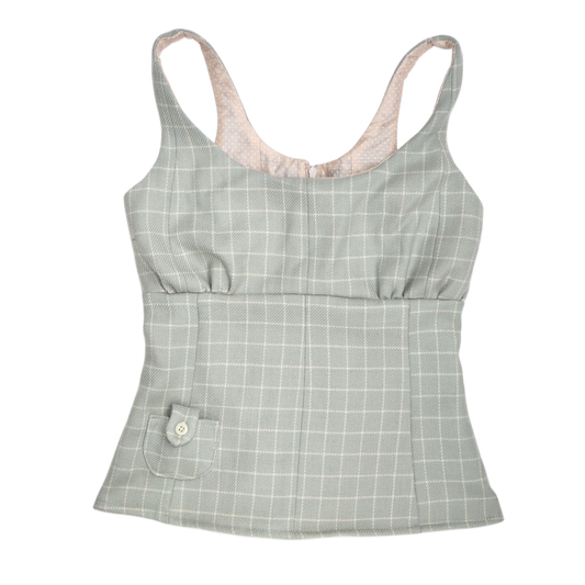 Sage Green Caroline top - Size XS