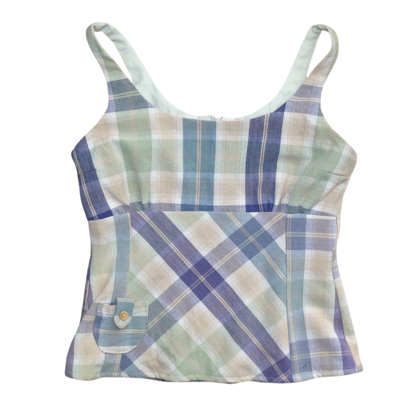 Plaid Caroline top - Size Medium
