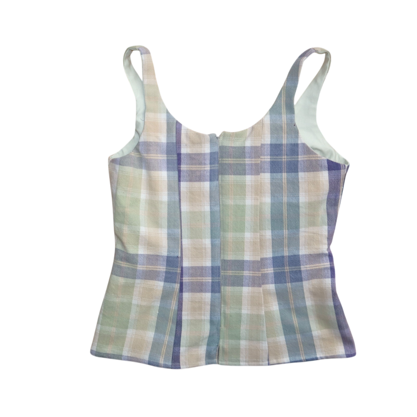 Plaid Caroline top - Size Medium
