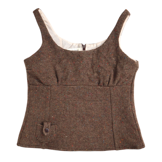 Brown Caroline top - Size Large