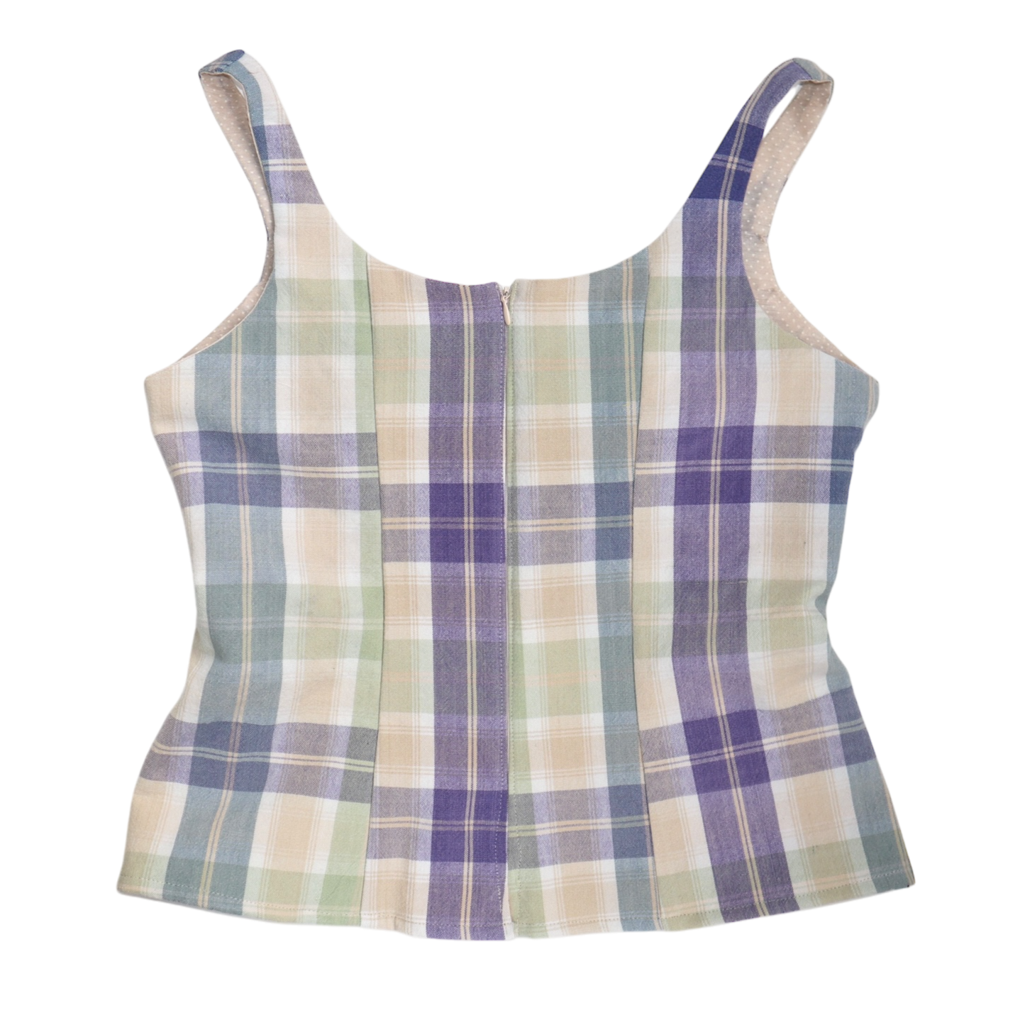 Plaid Caroline top - Size Large