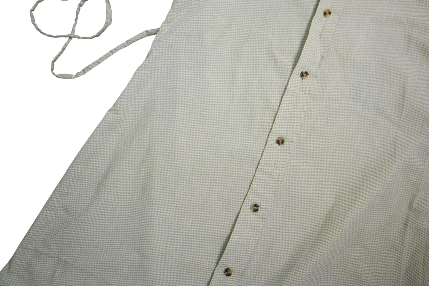 Large light green upcycled button up dress *tall*