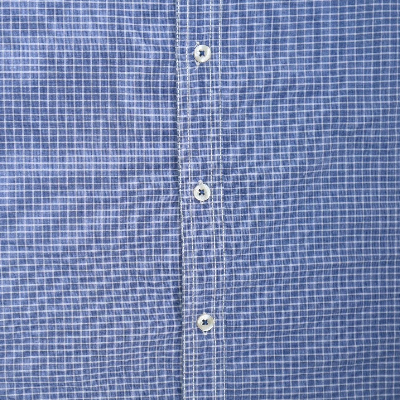 Small checkered upcycled button up dress *short*