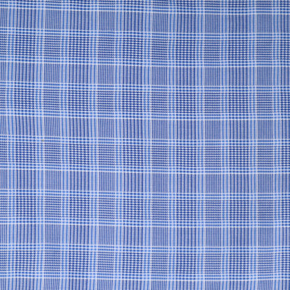 Small blue upcycled button up dress