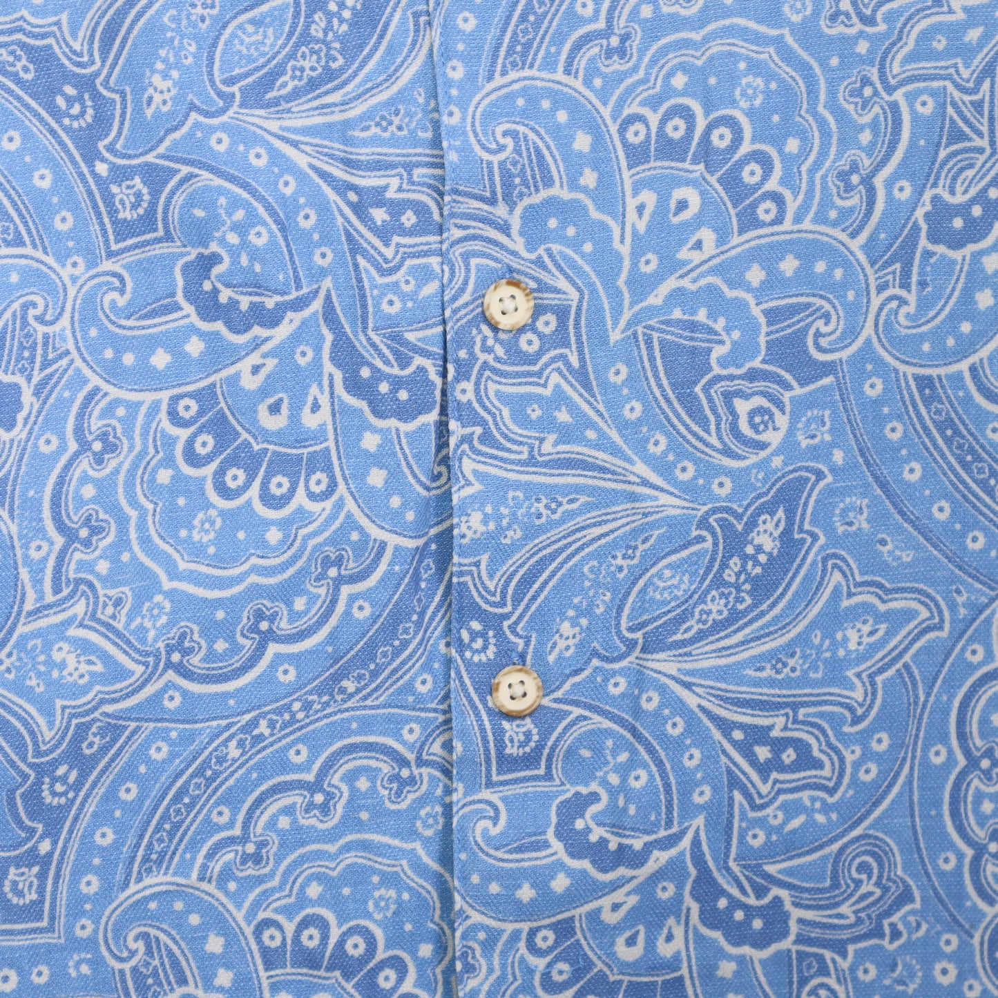 Small blue upcycled button up dress