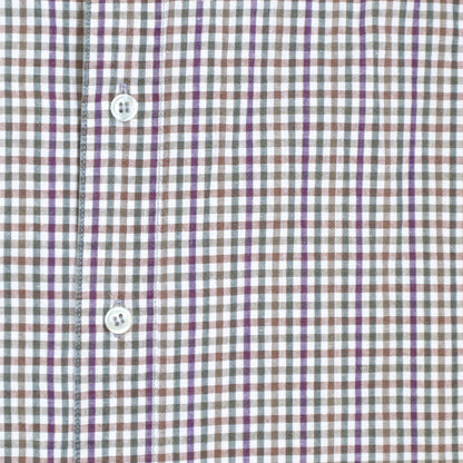 XS plaid upcycled button up dress *short*