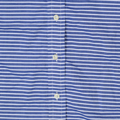 XL striped upcycled button up dress