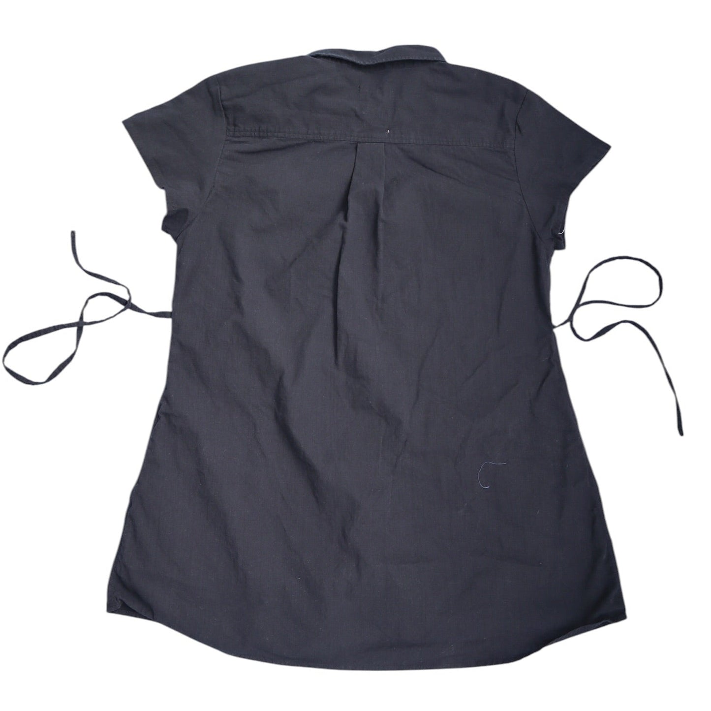 XL black upcycled button up dress
