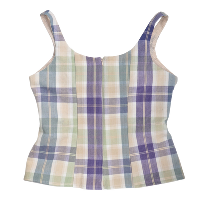 Plaid Caroline top - Size Large