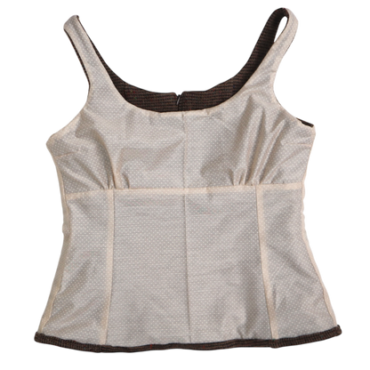Brown Caroline top - Size Large