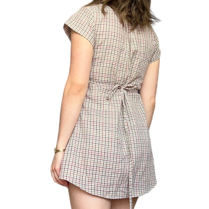 Small brown plaid delilah dress