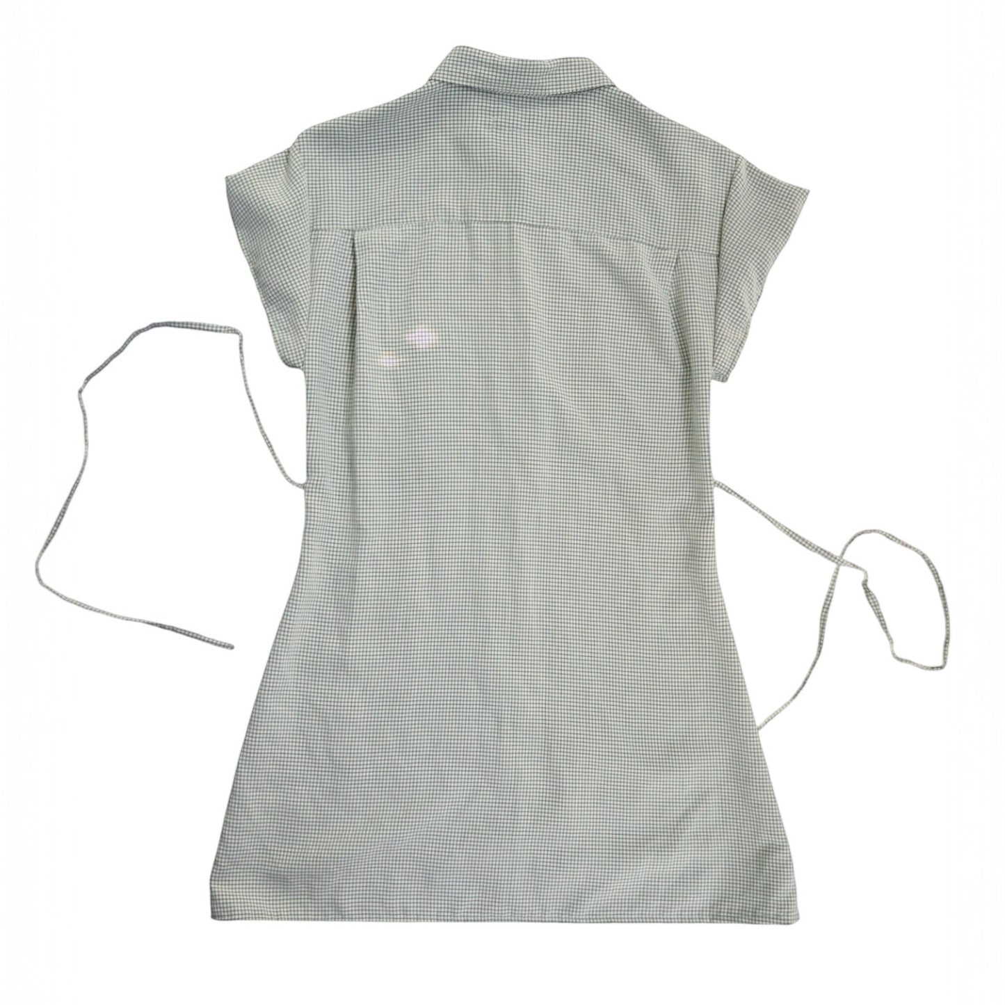 Medium sage green button up dress *tall*