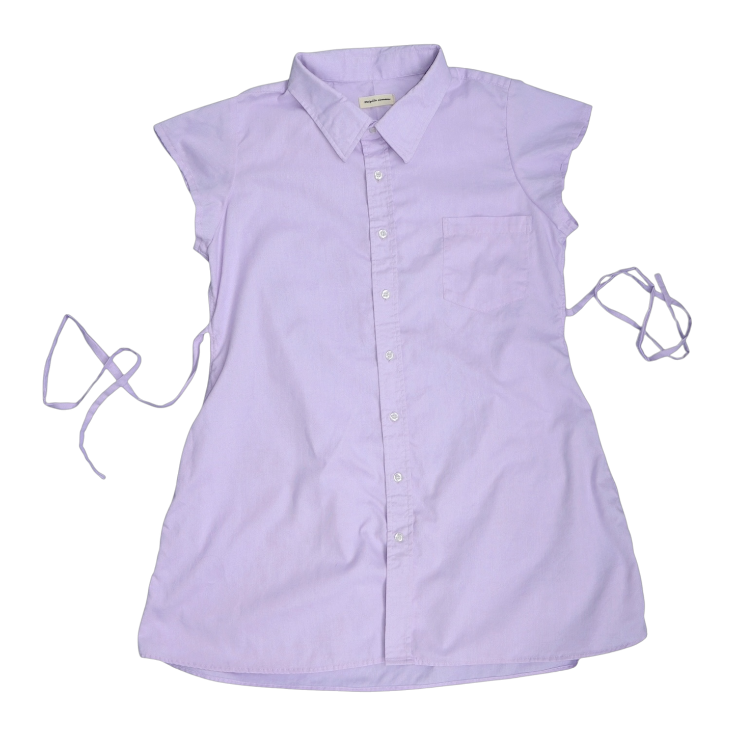 XXL lavender upcycled button up dress