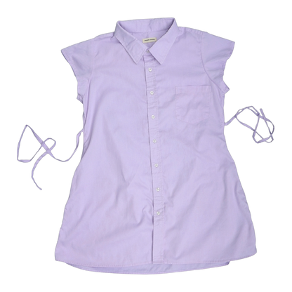 XXL lavender upcycled button up dress