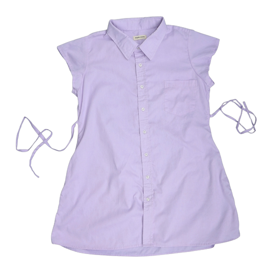 XXL lavender upcycled button up dress